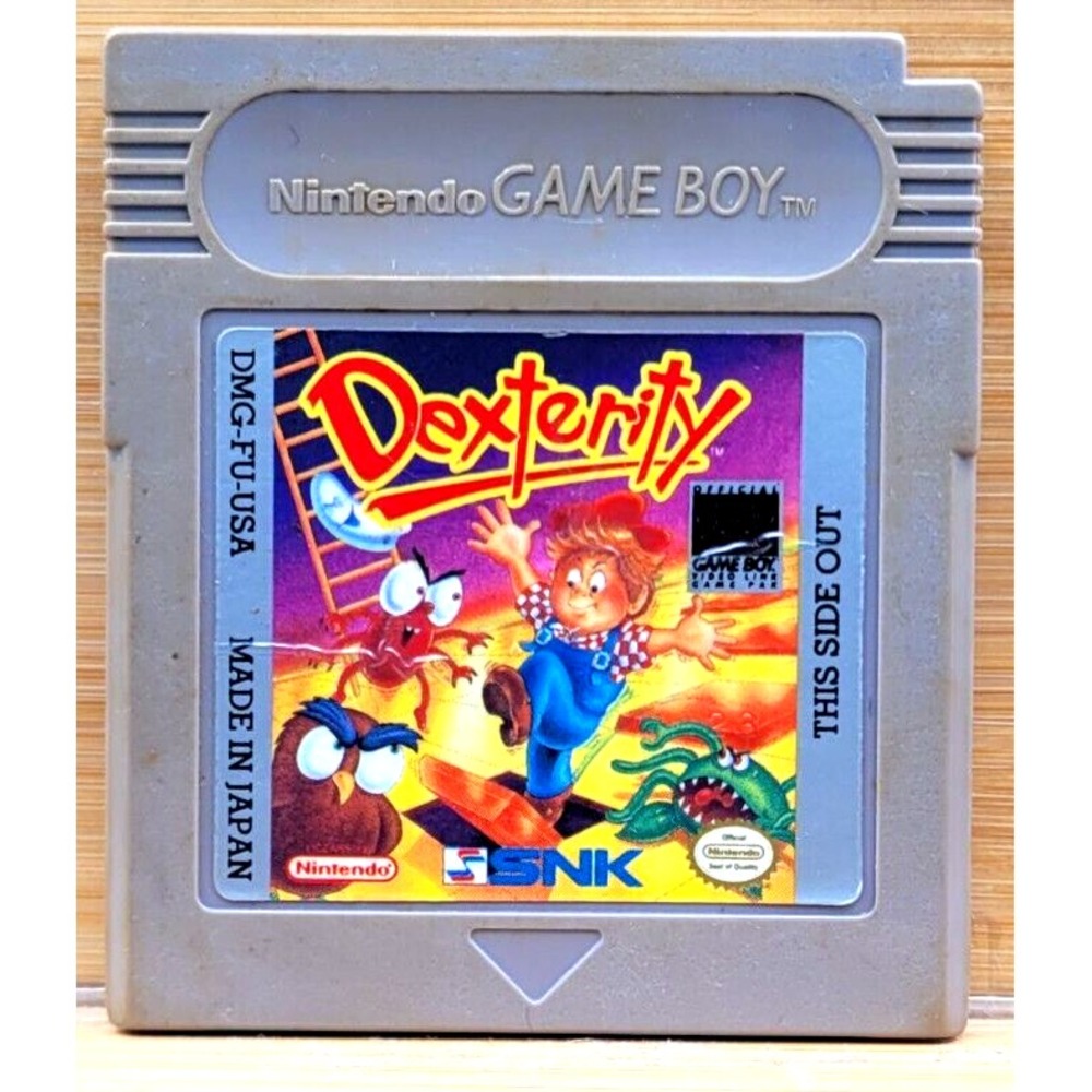 Dexterity (Nintendo Game Boy, 1990) Authentic Cart Only TESTED WORKS